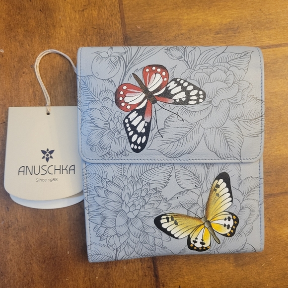 Anuschka Triple Compartment Crossbody - Picture 1 of 3